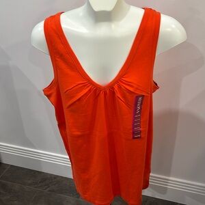 New with tags orange sleeveless t shirt